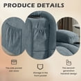 thumbnail image 5 of JONPONY Reclining Loveseat with Cup Holders for Living Room 2 Seat Manual Loveseat Recliner with Side Pocket,Blue, 5 of 15