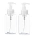thumbnail image 3 of OUNONA Set of 2 Empty Foaming Soap Dispenser Bottles, 650ml Transparent Press Pump for Liquid Soap, Hand Wash, and, 3 of 8