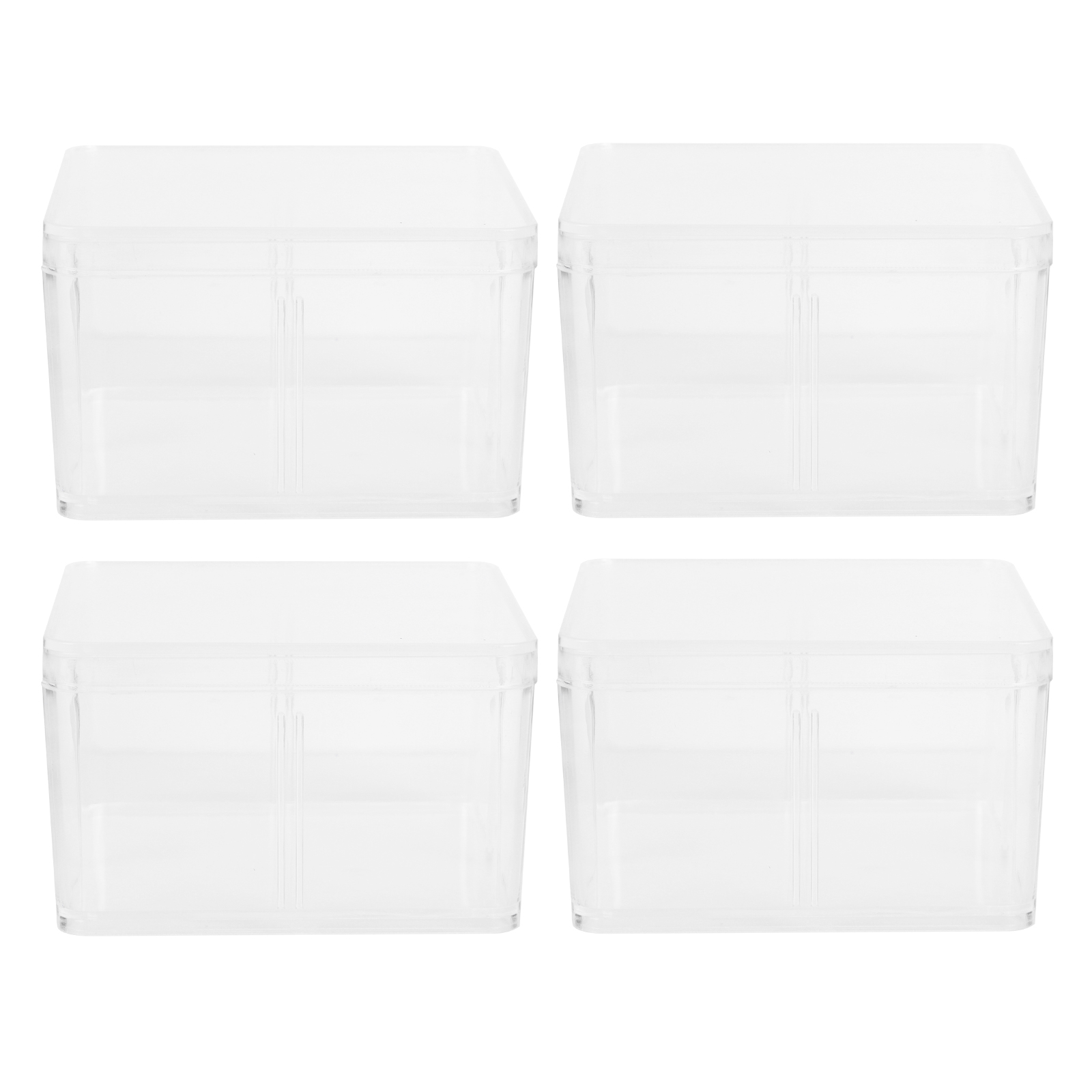 OUNONA Display Clear Box Case Acrylic Holder Showcase Square
