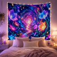 thumbnail image 2 of Cosmic Forest Glowing With Winding Pathway Recedes Into, Mystical Fantasy for Space Lovers, Galaxy Room Decor, Mother's Day Gift, Tapestry Wall Hanging for Bedroom and Dorm, 2 of 7