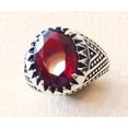thumbnail image 2 of Red Garnet Ring, Silver Jewelry, 925 Silver Ring, Father's Day, AAA Natural Garnet Ring, January Birthstone Ring, Heavy Mens Ring, Spiritual Healing Gemstone, Christmas, Designer Mens Ring, 2 of 5