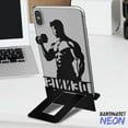 thumbnail image 4 of Handmadetneonsign Dumbbell Gym Phone Stand, Dumbbells Metal Cell Phone Desk, Weightlifting Phone Holder 95236, 4 of 5