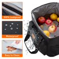 thumbnail image 4 of Bolsa térmica Lifewit, plegable, aislante, 24 L (40 latas), negra, 4 of 6