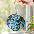 thumbnail image 3 of Lotusprinthandmade Dragon Lovers Custom Shape Broken Glass Hologram Ornament 12in, dragon 3d ornament, 3d dragon hologram piece, 3 of 5