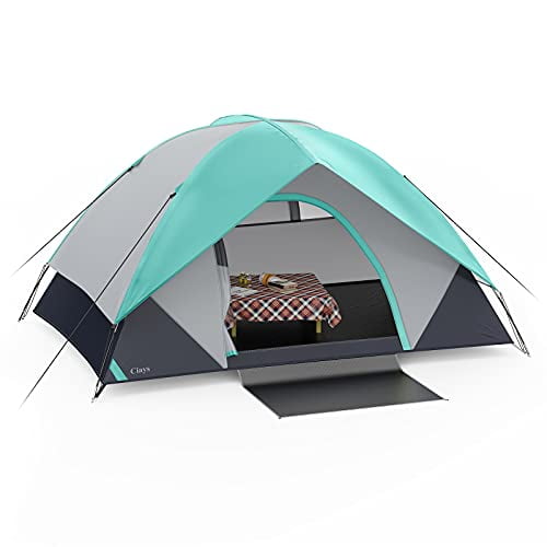 North Gear Camping 2 Man Waterproof Auto-Frame Tent with Canopy 