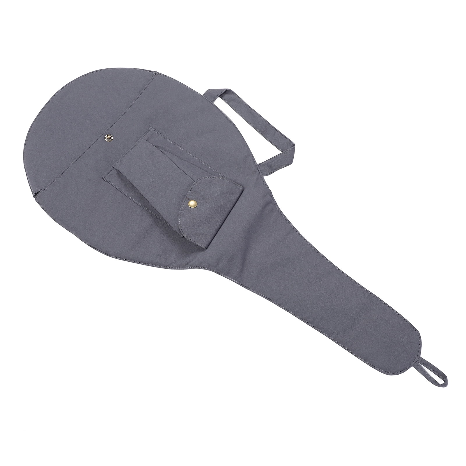 YAHHU Unisex Single Tennis Racket Cover Canvas Racquet Bag with Adjustable Shoulder Strap for Men and Women, Grey (16.54 inches / 42 cm)