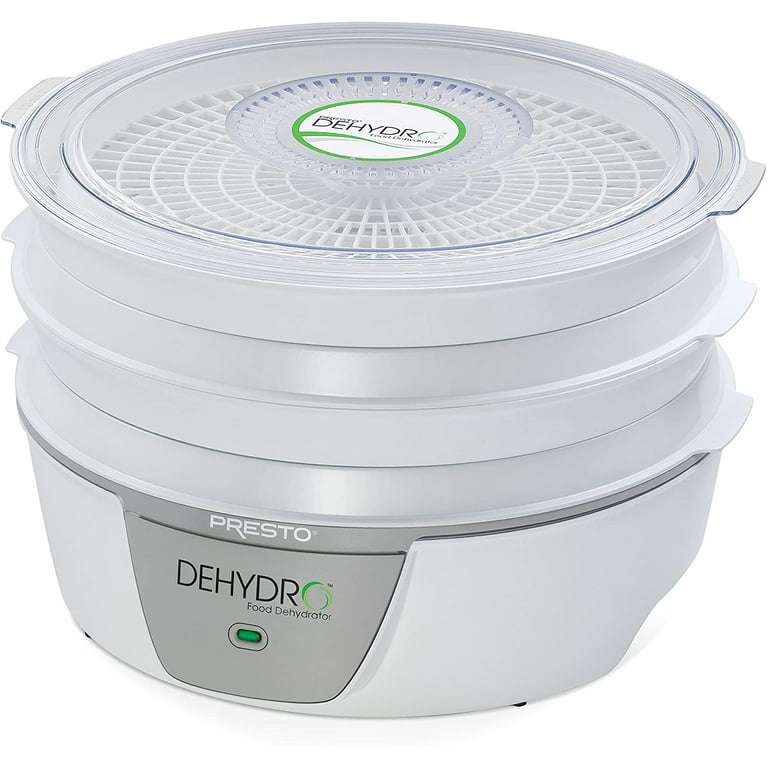 Presto Dehydro Electric Food Dehydrator 4 Nesting Trays See Through 06309