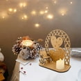 thumbnail image 4 of Navidad Candelero Adornos, Ornamientos Wooden DIY, Estilo Festivo, Candles Decorations, Festive Home Decor, Wooden Craft, Metal Base, For Bedroom, 4 of 8
