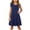 Navy, variant on Girls Summer Dress Ruffle Sleeveless Casual Tank Dresses Flowy Sundress 4-14 Years