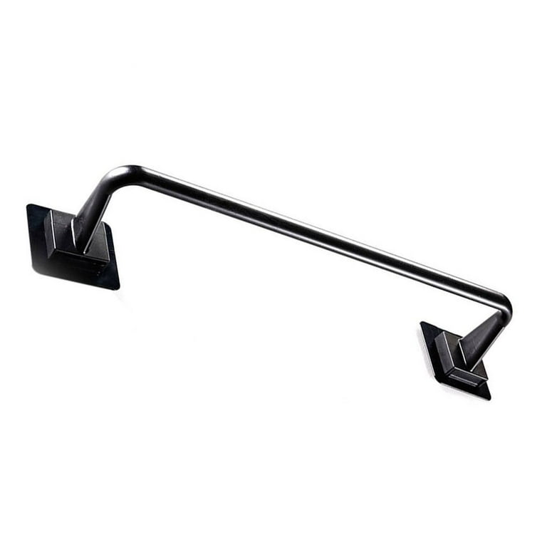 Self Adhesive Towel Bar 13.38 Bathroom Towel Bar Wall Mount No Drill Towel Rack for Bathroom Kitchen Hand Towel Holder Dish Cloths Hanger Black