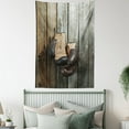 thumbnail image 4 of Vintage Tapestry, Vintage Boxing Gloves on the Old Wooden Background Antique Equipment Photo Art Print, Wall Hanging for Bedroom Living Room Dorm Decor, 60W X 80L Inches, Brown, by Ambesonne, 4 of 5