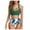 Army Green, variant on Women Vintage Swimsuit Two Piece Retro Halter Neck Bikini Ruched High Waist Bottom Print Bikini Set Gifts for Her Sale