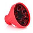 thumbnail image 4 of Universal Collapsible Hair Dryer Diffuser Attachment- Salon Grade tool,Lightweight Foldable Portable Travel Folding Design Fit Most of Blow Dryers,Red, 4 of 10