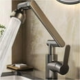 thumbnail image 1 of Pull-Down Kitchen Faucet, 1080° Flexible Rotation Kitchen Mixer Tap, Stainless Steel Under Window Sink Faucet, 2 Spray Modes, 1 of 5