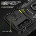thumbnail image 3 of Samsung Galaxy A13 5G Case with Lens Protection, Galaxy A13 5G Ring Holder with Camera Cover & Kickstand Military Grade Shockproof Heavy Duty Protective Support Magnetic Car Mount Holder, Black, 3 of 7