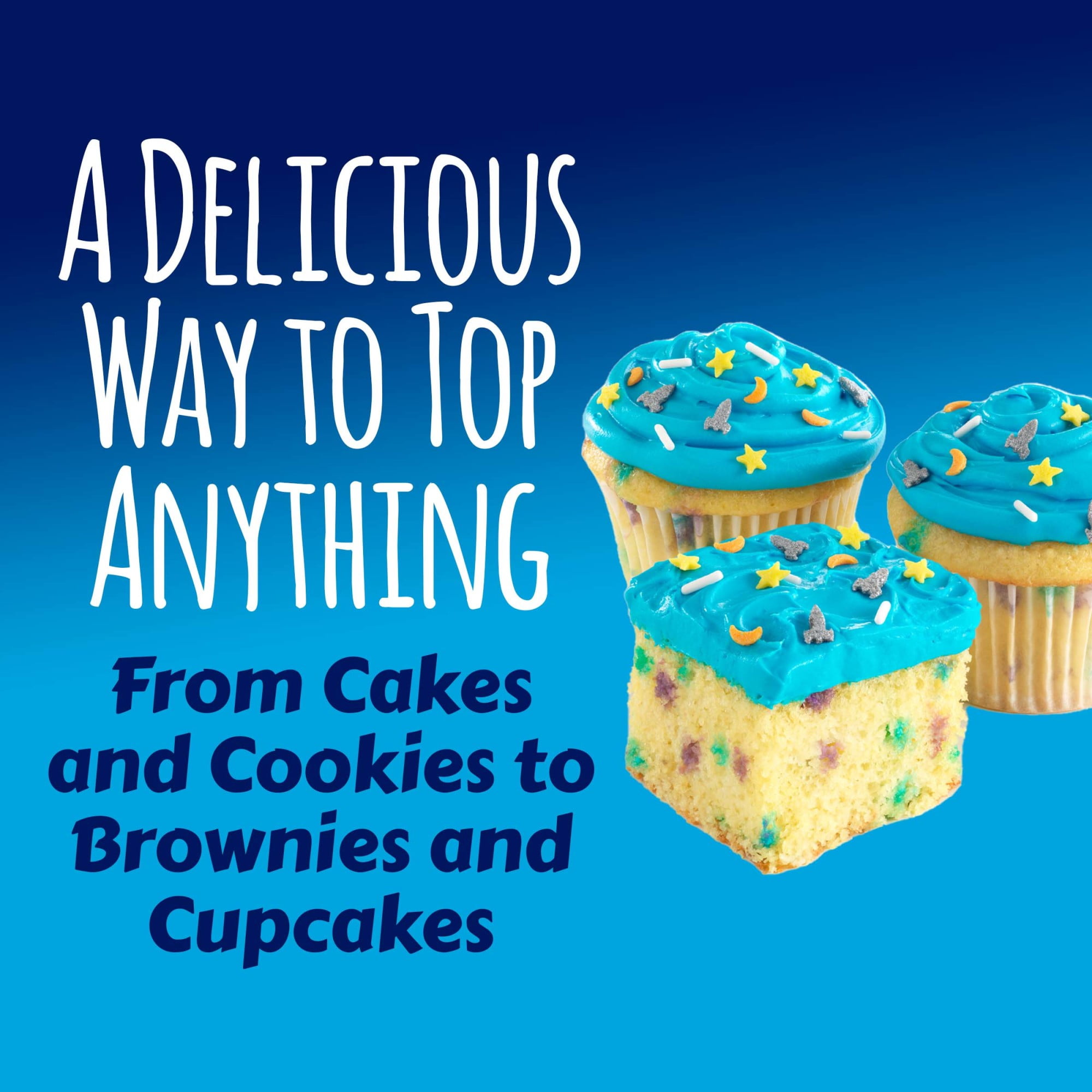 (8 pack) Pillsbury Funfetti Galaxy Frosting, 15.6 Oz Tub
