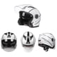 thumbnail image 5 of M Buder Casco De Motocicleta 3/4 Abierto Con Doble Visera Para Ciclomotor Cruiser Certificado De Seguridad Cascos De Moto Para Hombre Y Mujer Blanco Elegante Resistencia Superior, 5 of 9
