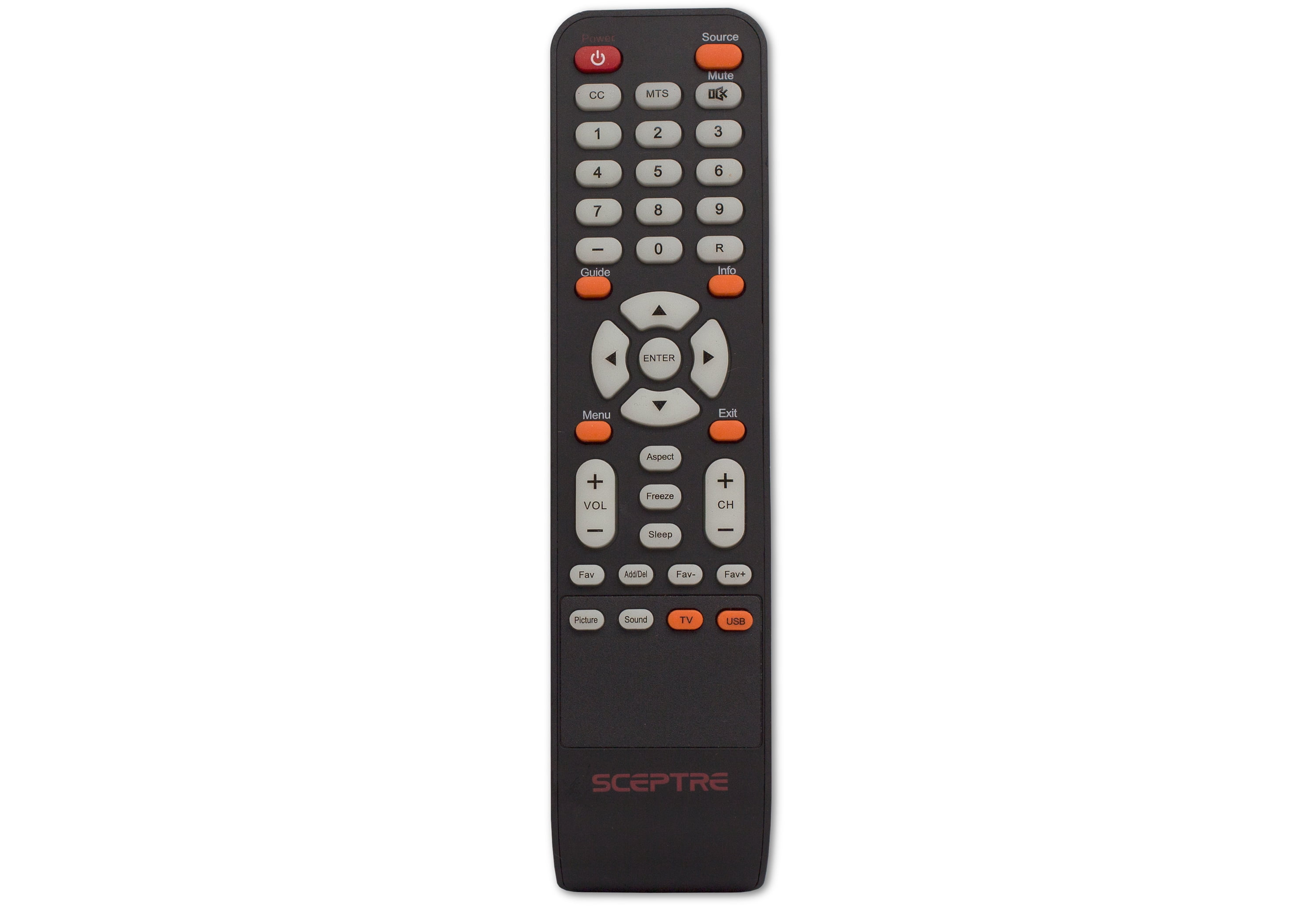 Sceptre KR008Y008 TV Remote Control for Sceptre x322bvhd x325bvfhdu