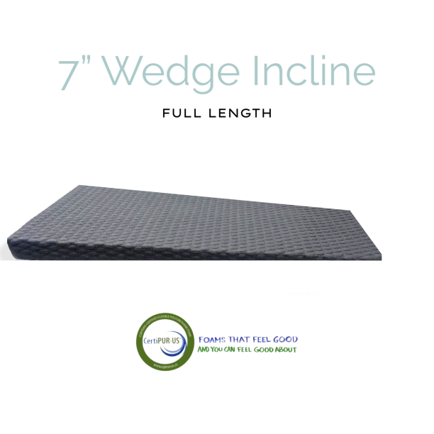 Foam Global, Bed Wedge Mattress Topper 7inch Incline (HALF QUEEN