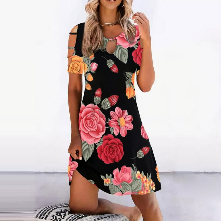 Travel Dresses for Women Wrinkle Free, Mini Summer Clothes 2023