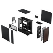 Fractal Design North XL Charcoal Black Chassis with Walnut Front and Mesh Side Panel EATX Full Tower Computer Case