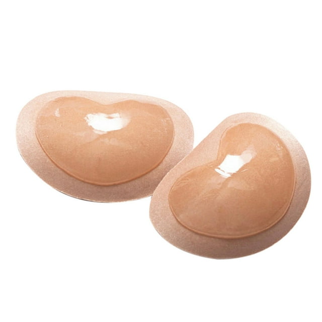 Hesxuno Silicone Breast Inserts Heart Padding Magic Bra Insert Pads Push Up Gel Adhesive Breast