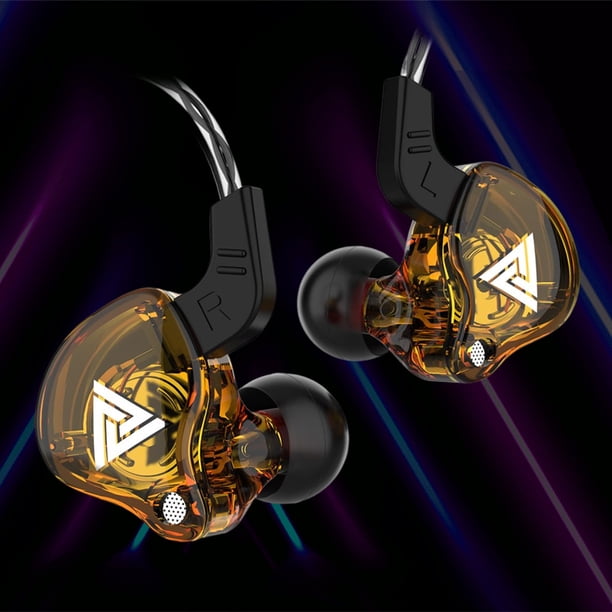 Auricular Con Cable Qkz Ak6 Bass Auriculares Estéreo Auriculares Dinámicos Auriculares Con Enchufe De 3,5 Mm (Amarillo) WDOplteas Para estrenar