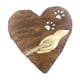 thumbnail image 5 of Piedras conmemorativas para perros en forma de corazón, regalo para pérdida de perro, tumba para mascotas resistente a la intemperie, lápida para Pati marrón, 5 of 8