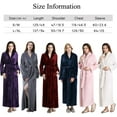 thumbnail image 2 of Peignoir Long pour Femmes en Molleton Doux, Peluche Duveteuse, Robe de Chambre Chaude d'Hiver pour Dames, 2 of 6