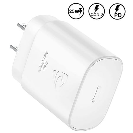 USB C Charger 25W, PD 3.0 Charger Fast Charging Durable Type C Charger for iPhone 14/14 Plus/14 Pro/14 Pro Max/13/12/11,iPad,Samsung,Pixel,LG,HTC, Android Phones-White
