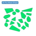 thumbnail image 2 of Uxcell Sew on Mirror, 50pcs Mixed Shape Irregular Acrylic Flat Back Crystal Mirror DIY Mirrored, Dark Green, 2 of 6