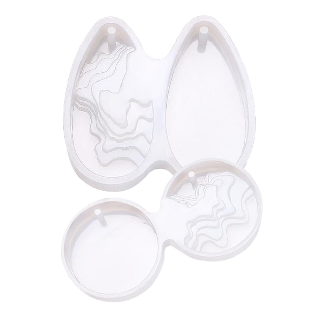 2 Unidades DIY De Silicona Colgantes De Fundición De Resina Herramientas De Fabricación De Joyas De