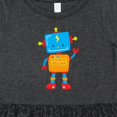 thumbnail image 4 of Inktastic Cute Robot, Colorful Robot, Funny Robot, Robotics Girls Toddler Dress, 4 of 5