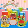thumbnail image 6 of AOBAIWO Disposable Paper Cups, 60pcs Color Paper Cups For DIY Wedding Party Picnic BBQ Travel and Event 8OZ, 6 of 7