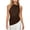 Coffee, variant on Women's One Shoulder Asymmetric Hem Sleeveless Top