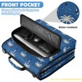 thumbnail image 6 of Navy Whitepalm Printed Zipper Binder with Handle&Shoulder Strap 2 inch 3 Ring 500+300 Sheet Capacity File Folder Organizer, 6 of 8