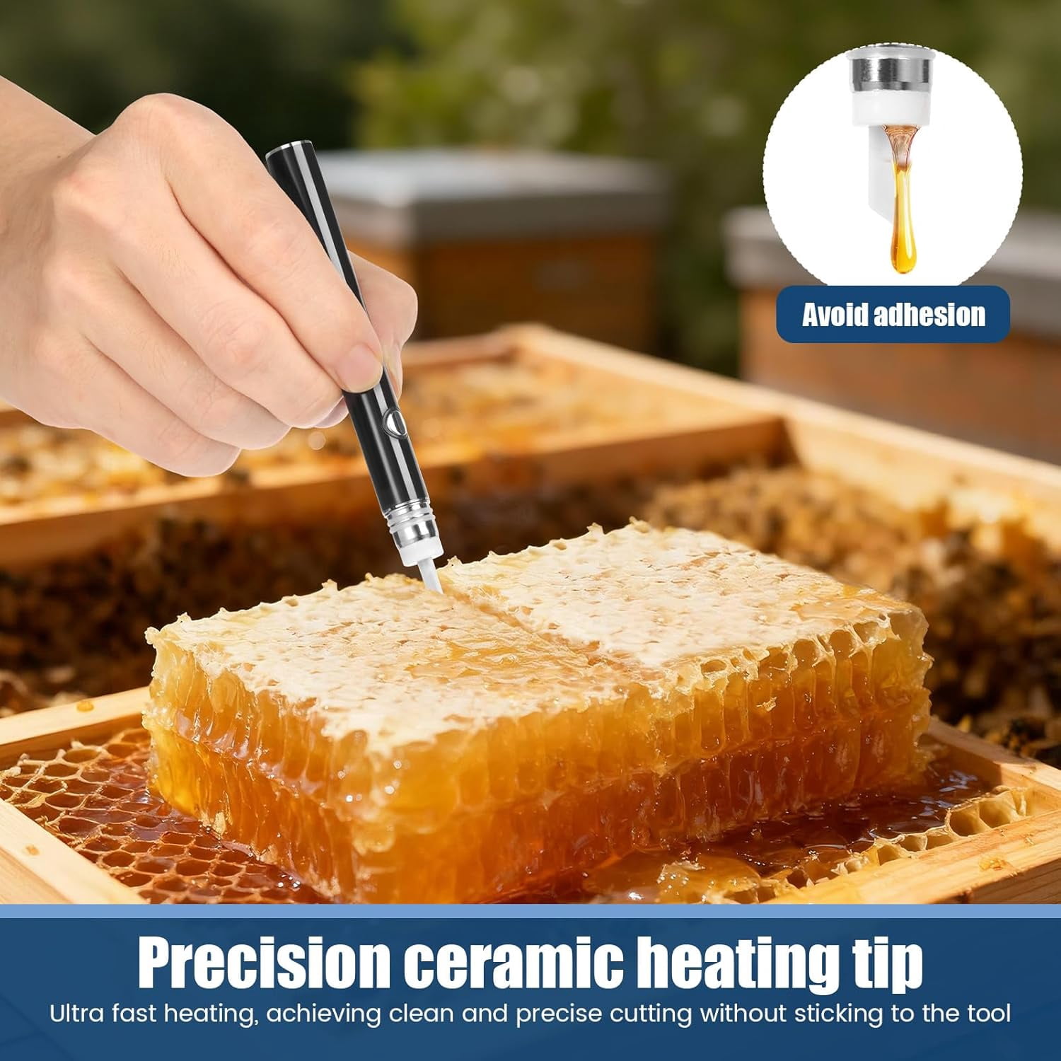 Electric Hot Knife, Portable Hot Cutting Knife with Ceramic Blade, Multifunctional Cutting Tool Kit for Food Plastic Concentrates(xxw)