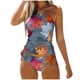 thumbnail image 1 of MKLEKYY Trajes De Baño Mujer Dos Piezas Women'S Fashion Summer Maple Leaf Day Print Sexy Lace Up Two Piece Swimsuit, 1 of 5