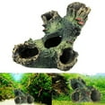 thumbnail image 3 of Hollow Tree Trunk for Aquarium Decoration, Resin Fish Tank Ornament, Betta Fish/Small/Tinny Fish Hideouts Wood House, 3 of 8