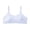 White, variant on Comfortable Everyday Bra for Girls with Adjustable Wide Back Hook Closure in Soft Everyday Wear Seamless Support All Seasons Comfort for Home and Leisure