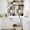 Khaki Brown Tan, variant on Abstract Brown Beige Kitchen Curtains Sets for Windows 36 Inch Length, Simple Oil Painting Art Rod Pocket Window Treatments Tier Curtains and Valances Set for Bedroom/Bathroom