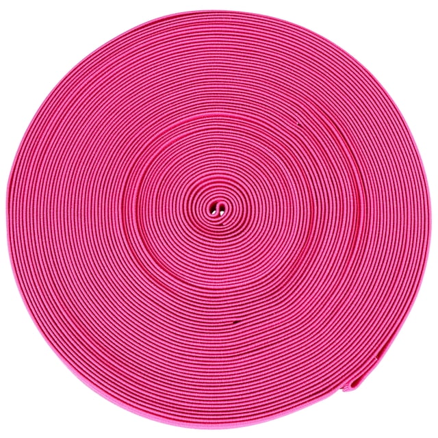 1 rollo de zapatos precisos banda elástica DIY accesorios de zapatos de banda elástica banda elástica lisa y gruesa (1,5 cm de ancho, 16 m / rollo, rosado)