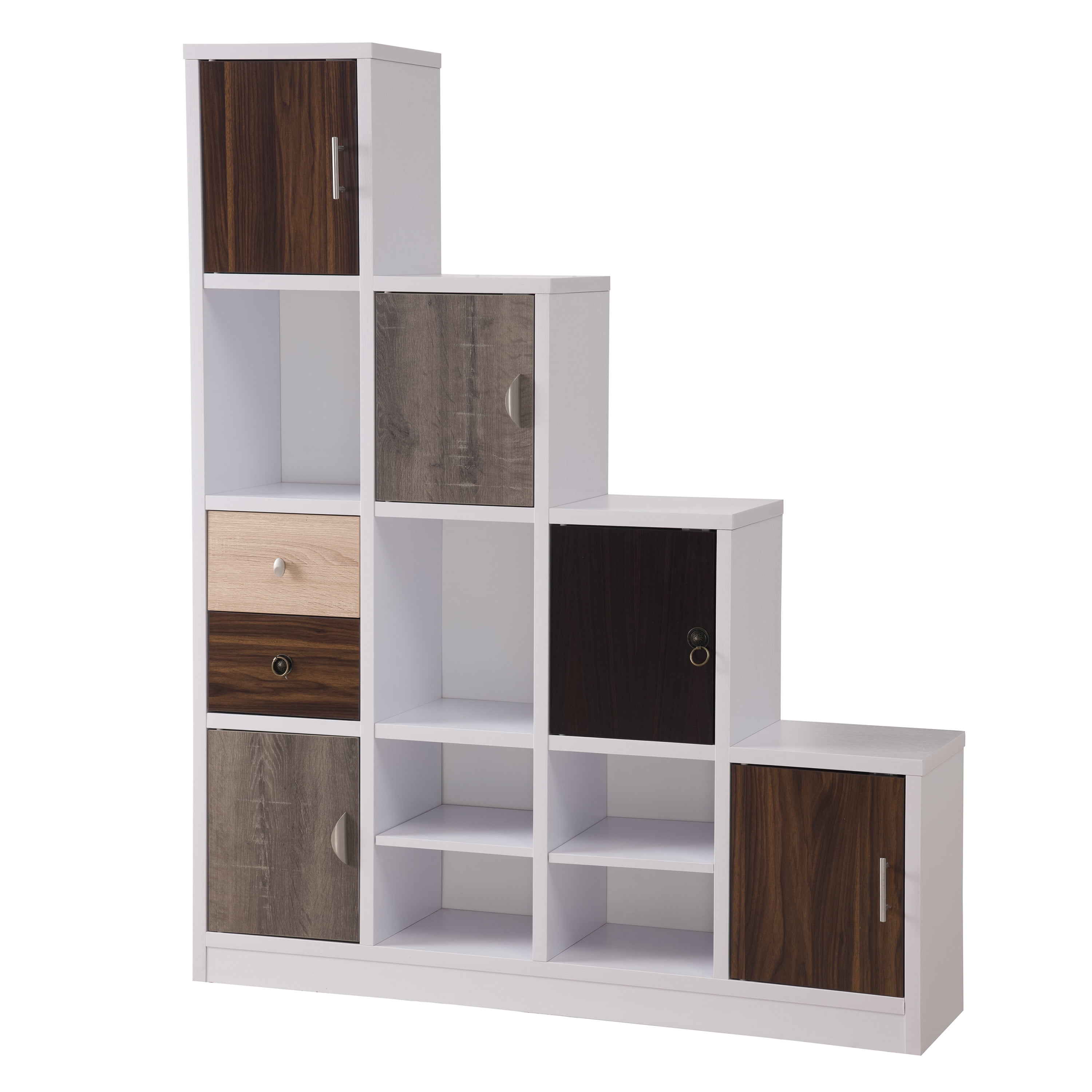 Espece Multi-Cube Bookcase Storage Organizer, White
