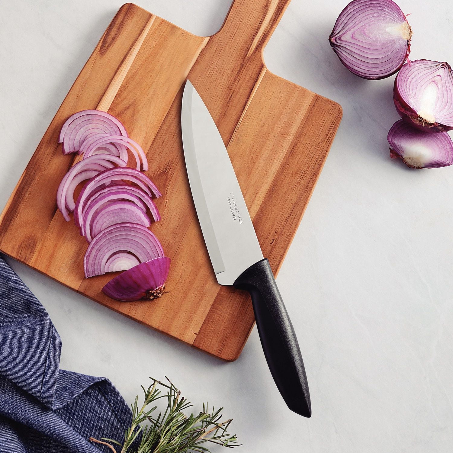 Tramontina Plenus 7" Chef's Knife with Stainless-Steel Blade and Black Polypropylene Handle