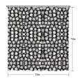 thumbnail image 5 of Black Daisy Flower Pattern Shower Curtain 72"x72" ,Bathroom Decorative Shower Curtains Set with 12 Hooks,Modern Waterproof Washable Shower Curtain, 5 of 6