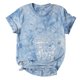thumbnail image 5 of Tops Para Mujer Casual Suelto Corbata Impreso Cuello Redondo Manga Corta Top Manga Corta Cuello Redondo Top Camisa Odeerbi ODB181057, 5 of 5