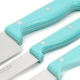 thumbnail image 4 of Martha Stewart Everyday Keswick 3 Piece Cutlery and Sheath Set in Teal, 4 of 4