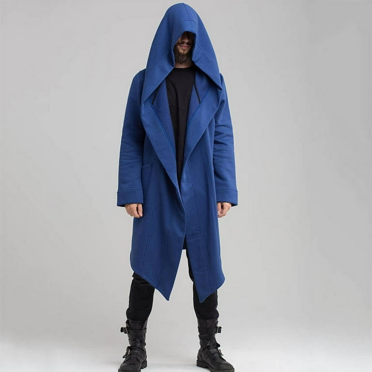 Mens long top cloak hoodie