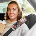 thumbnail image 6 of 2-Pack Seat Belt Covers with Flannel Seatbelt Shoulder Strap Case Adjustable Straps Soft Padding for Car Different Colors and Patterns Cat Small, 6 of 8