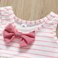 thumbnail image 3 of Bathing Set Toddler Swimsuit Suit Bikini Kids Girl Bow Swimwear 2pc Baby Striped Girls Swimwear Bathing Suit for Girls Size 12-18 Months, 3 of 9